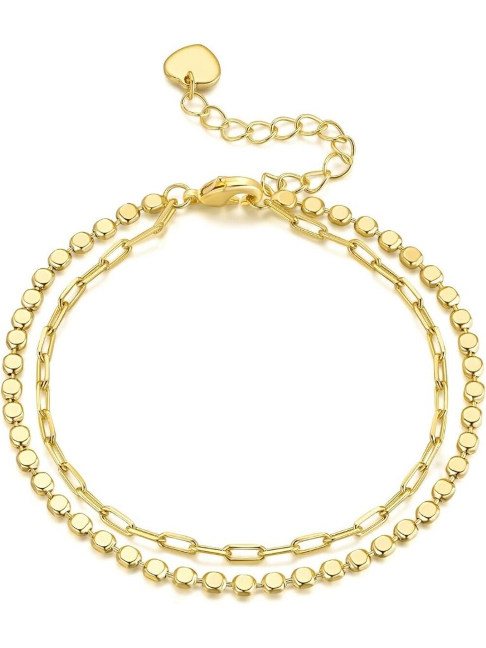 Trendy 14K Gold Beaded Bracelets for Women | Elegant Jewelry Gift Idea
